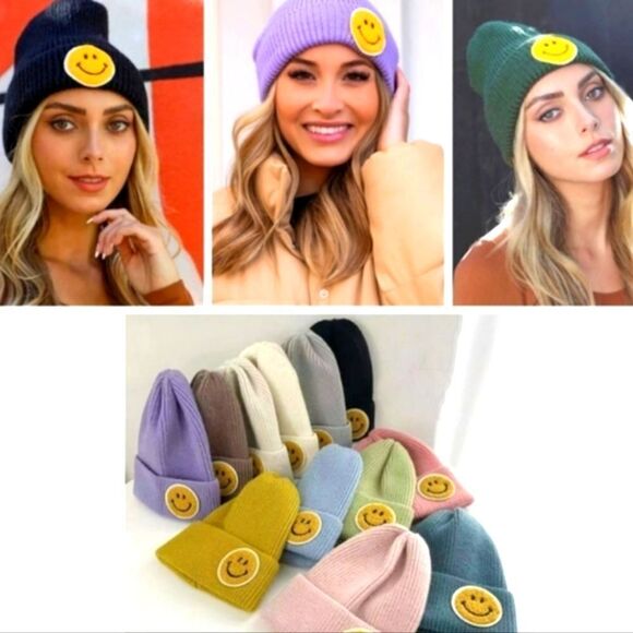 Melody Beanies Smiley Face, Various colors available GREAT GIFT IDEA ADO… - Picture 2 of 16